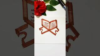 📖 Beautiful Quran Stand Drawing in 15 Seconds #shorts #drawing #islamicart #quran #viralshorts
