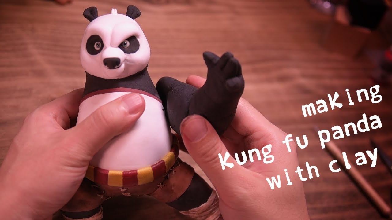 i made a kung fu panda figure with clay
