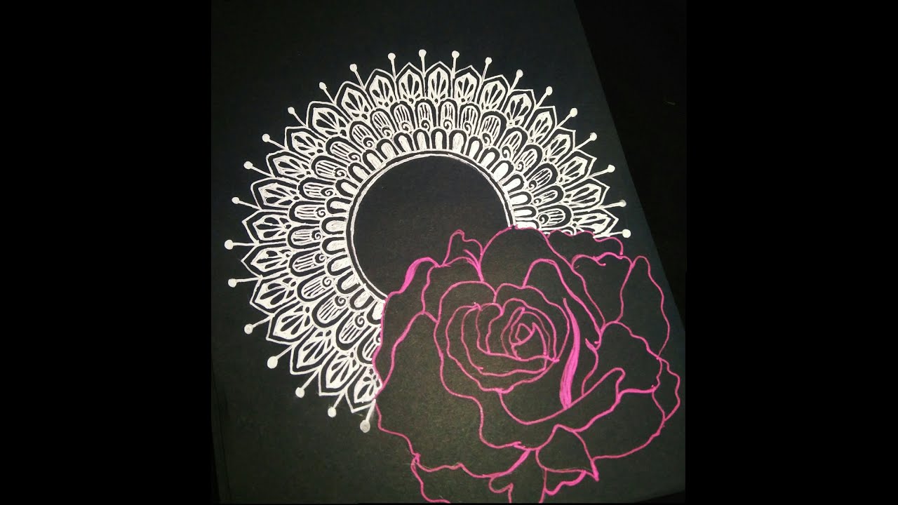 How To Draw Mandala Art || For Beginners|| Quick and easy method || Step By Step ||