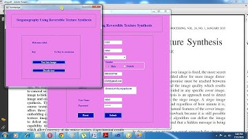 Steganography Using Reversible Texture Synthesis