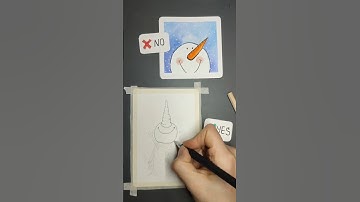 How to Draw a Snowman! ✍️✨ #art #drawing #tutorial