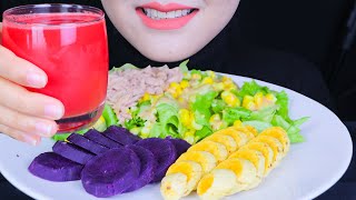 ASMR HEALTHY FOOD EATING - Healthy Salad Eating Sound Mukbang 먹방 | PAN-ASMR Ep2