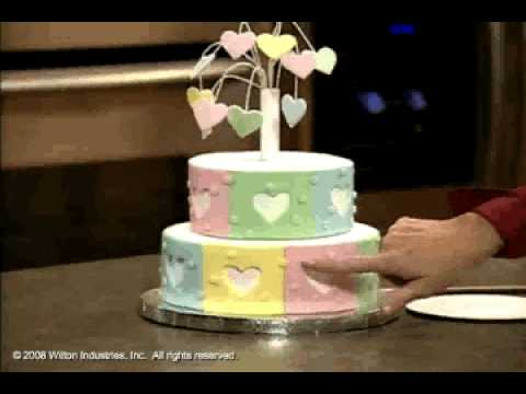 How to Make and Decorate a Heart Fireworks Tiered Cake by Wilton