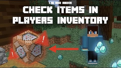 ✔️ How To Check Items In Minecraft Player Inventory! ✔️