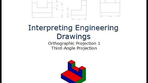 Interpreting Engineering Drawings: Orthographic Projection 1 - Third-Angle Projection