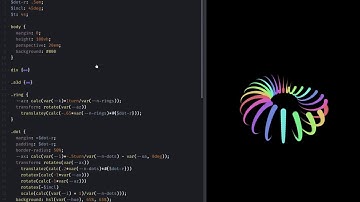Neon trails on torus with CSS variables & Houdini magic  🎩🐇✨