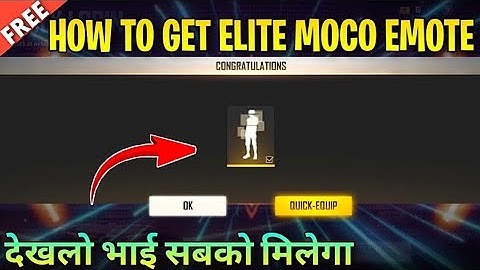 HOW TO GET ELITE MOCO NEW EMOTE IN FREE FIRE - FREE FIRE ELITE MOCO EVENT NEW EMOTE FULL DETAILS 🔥🔥🔥