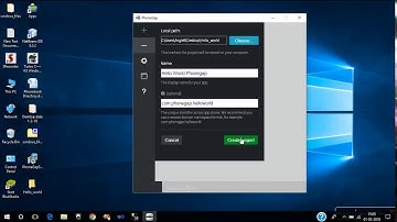First Hello World App in Phonegap Cordova.