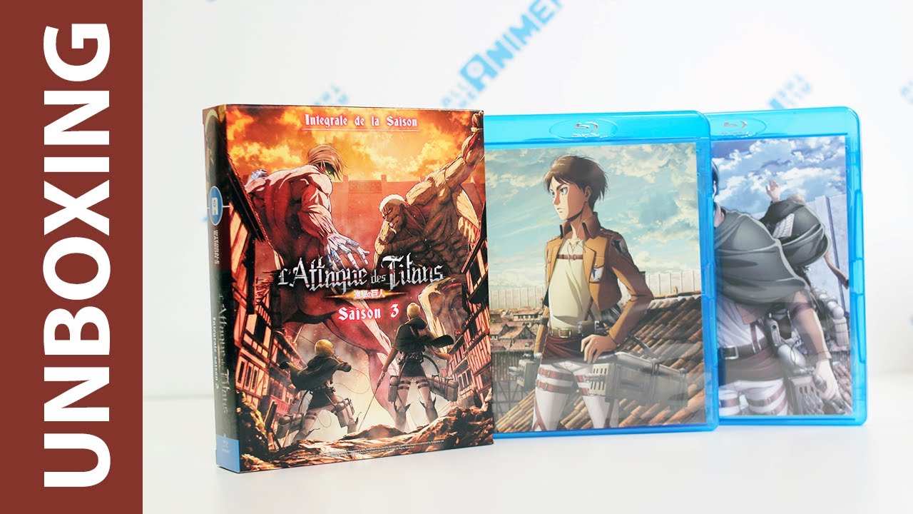 Unboxing] L'Attaque des Titans - Saison 3 Editions Intégrales Blu-ray & DVD  - YouTube
