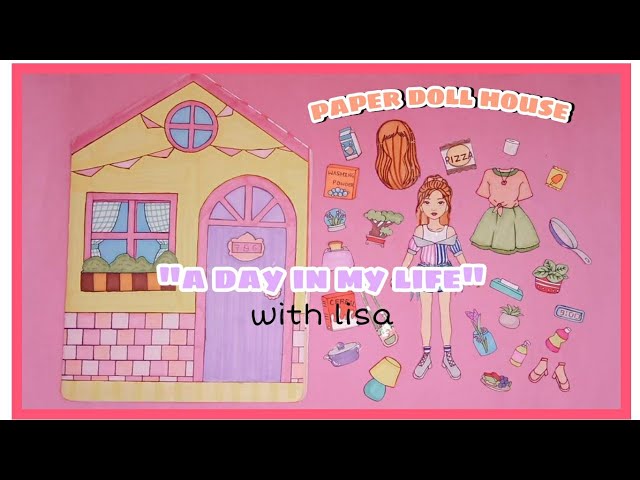 Dollhouse with paper doll no.1 PDF - DailyDoll Shop