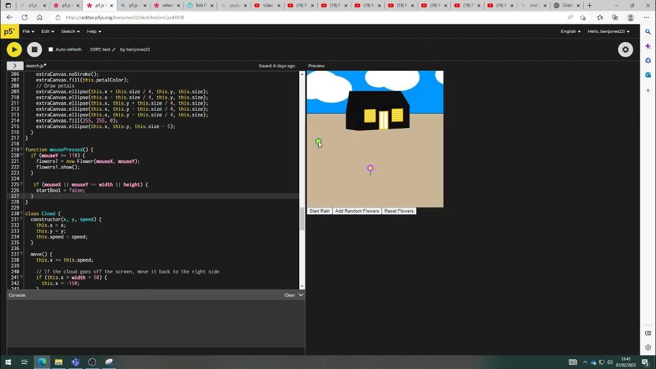 Prospect Cottage P5js Sketch Start Screen - YouTube