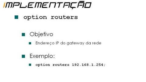 GNU/Linux: Servidor DHCP - ipknowledge.com.br