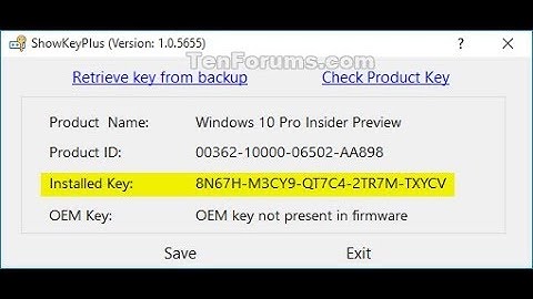 How to find Windows 7/8/10 product key