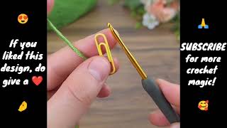 🌿 DIY Crochet Leaf Keychain | Easy &amp; Beautiful Handmade Idea!