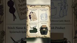 Trendy witchy tutorial 2 / desk caddy / DIY crochet idea