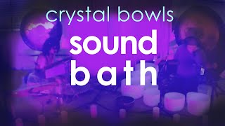 Sound Bath with Crystal Bowls ~ 432HZ no talking Sound Healing