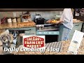 【カナダ暮らしと家庭料理🇨🇦】毎日のご飯とお弁当作り/ファーマーズマーケットとスーパーお買い物🛒/夏野菜ラタトゥイユ🍅🫑/チキンとトマトのパスタ/smegスムージー🍓🍌