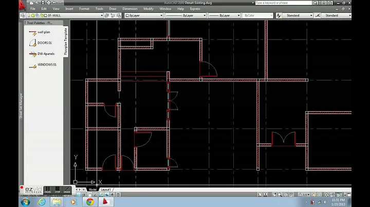 Create FLOOR PLAN with Autocad Dynamic Block