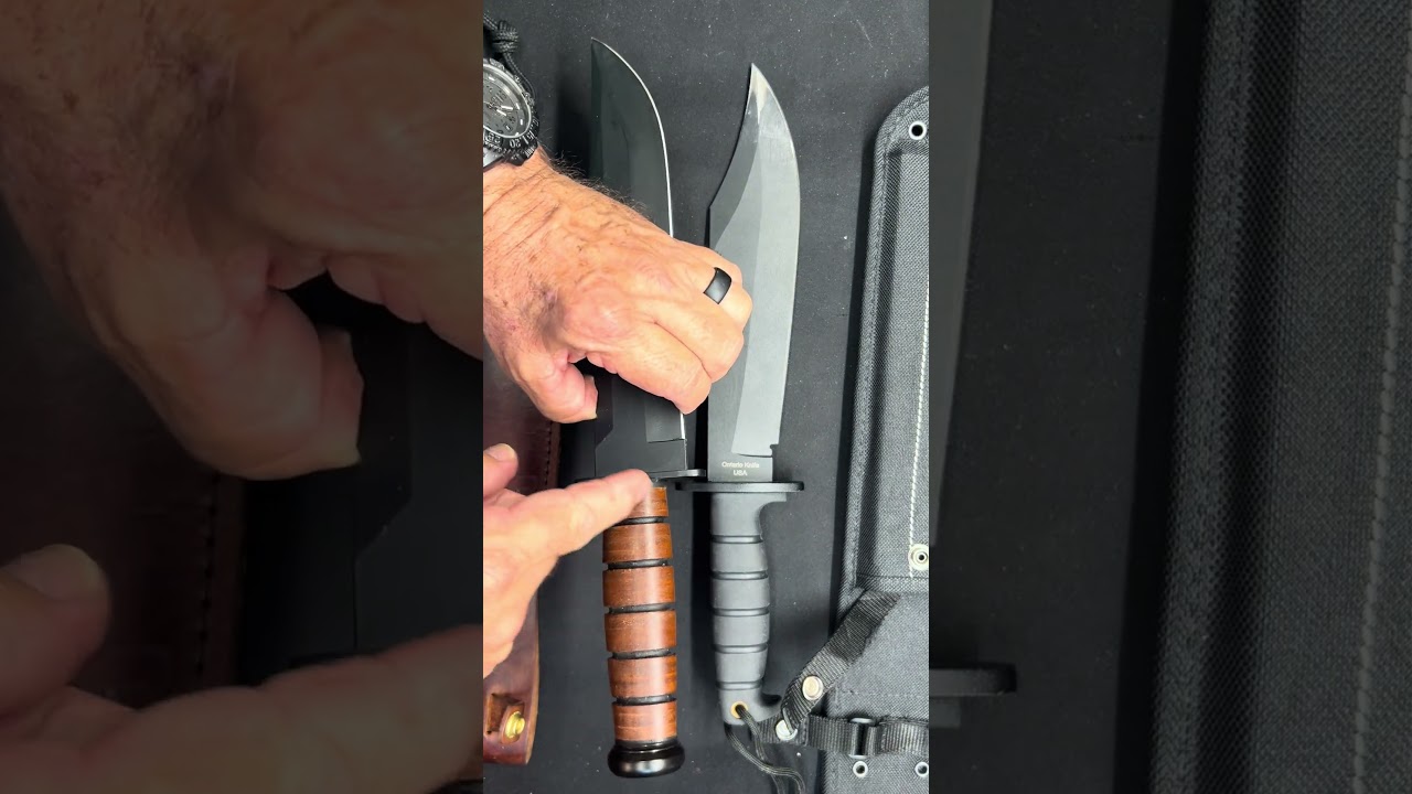 Сравнение ножей Ka-Bar Big Brother и Ontario SP10 Raider Bowie