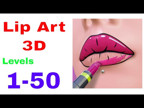 Lip Art 3D - All Levels - Gameplay Android, iOS