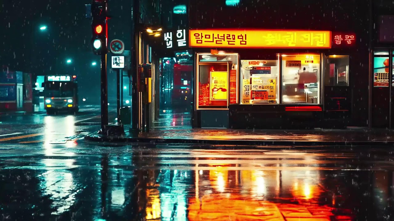Rainy City Corners at Midnight | Cozy Lofi for Study & Relax