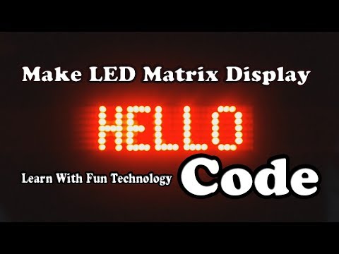 LED Matrix Display Code | Arduino Dot Matrix Display | Latest Arduino Project
