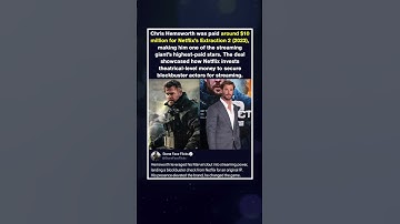 Chris Hemsworth was paid around $10 million for Netflix