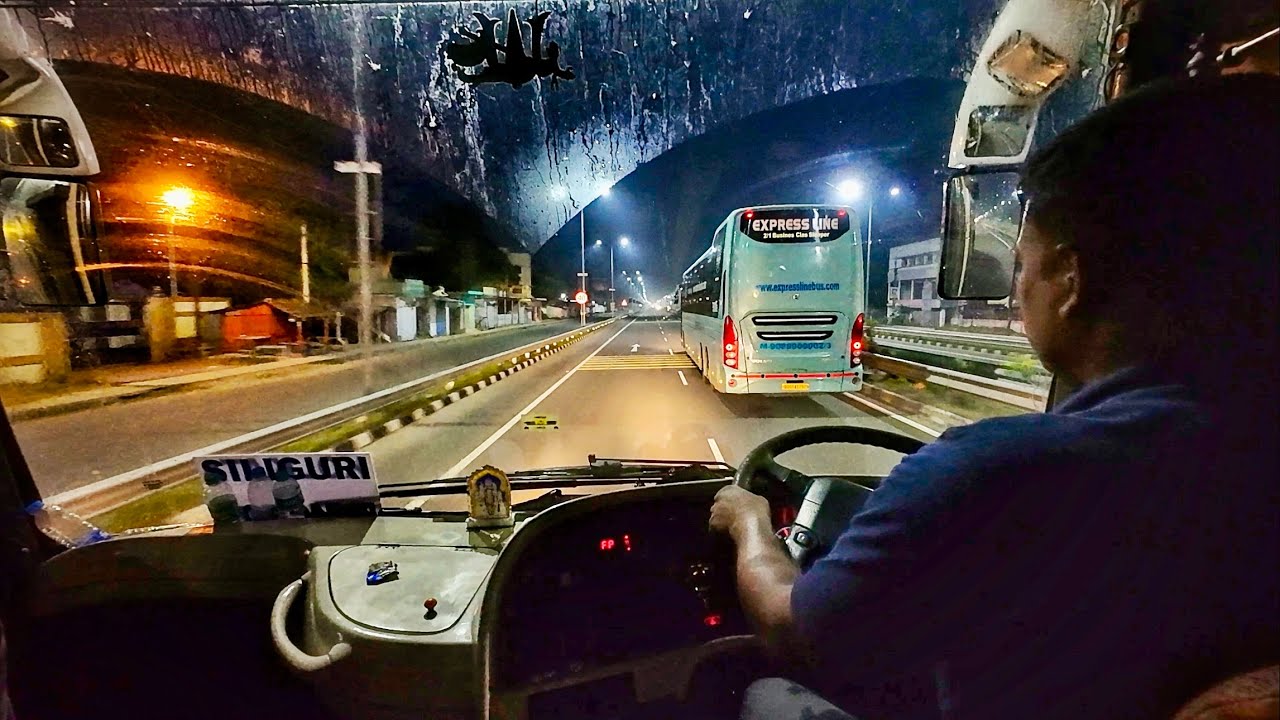 EXTREMELY AGGRESSIVE & HIGHSPEED VOLVO BUS Driving🔥on NH 12 From Siliguri To Kolkata
