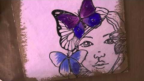 Mixed Media Stencils, Stamps and Copic Markers