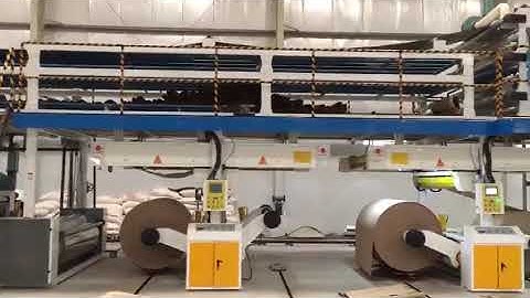 Automatic 7 ply corrugated cardboard plant
