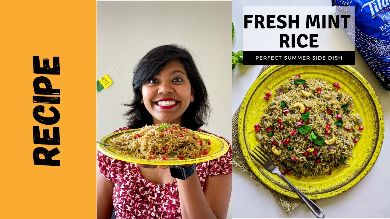 fresh-mint-rice-pudina-rice-perfect-summer-side-dish-spice-trip