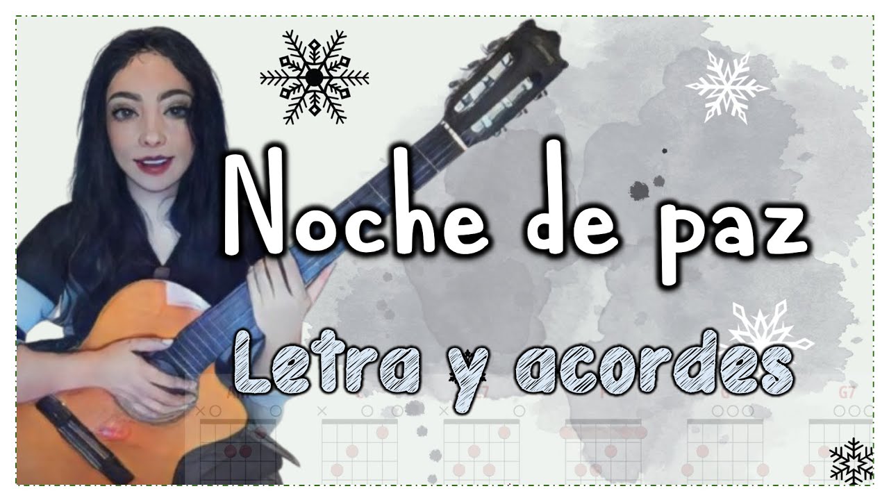 Noche de paz noche de amor,  villancico- Canto navideño | 𝒍𝒆𝒕𝒓𝒂 𝒚 𝒂𝒄𝒐𝒓𝒅𝒆𝒔 #villancico #navidad