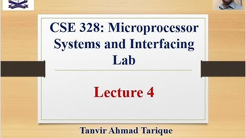 Spring 2021 - EEE 49 (Day) - Microprocessor Systems and Interfacing Lab - Lecture 4