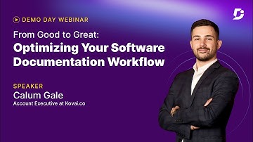 Webinar on From Good to Great: Optimizing Your Software Documentation Workflow | Document360