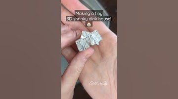 3D shrinky dink house 🏠