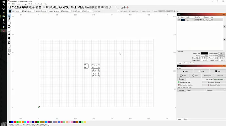 LightBurn Basics #1: Importing, selection, grouping, movement.