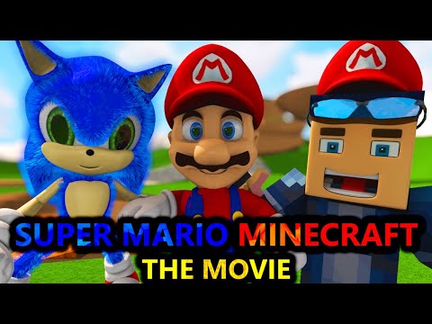 The Super Mario Bros  MOVIE IN MINECRAFT Challenge! Ft Sonic (official) Minecraft Animation Story