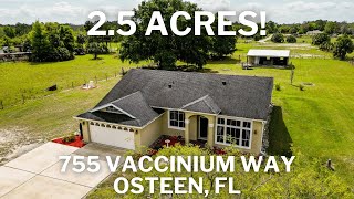 2.5 Acres in Central Florida! 755 Vaccinium Way, Osteen Florida