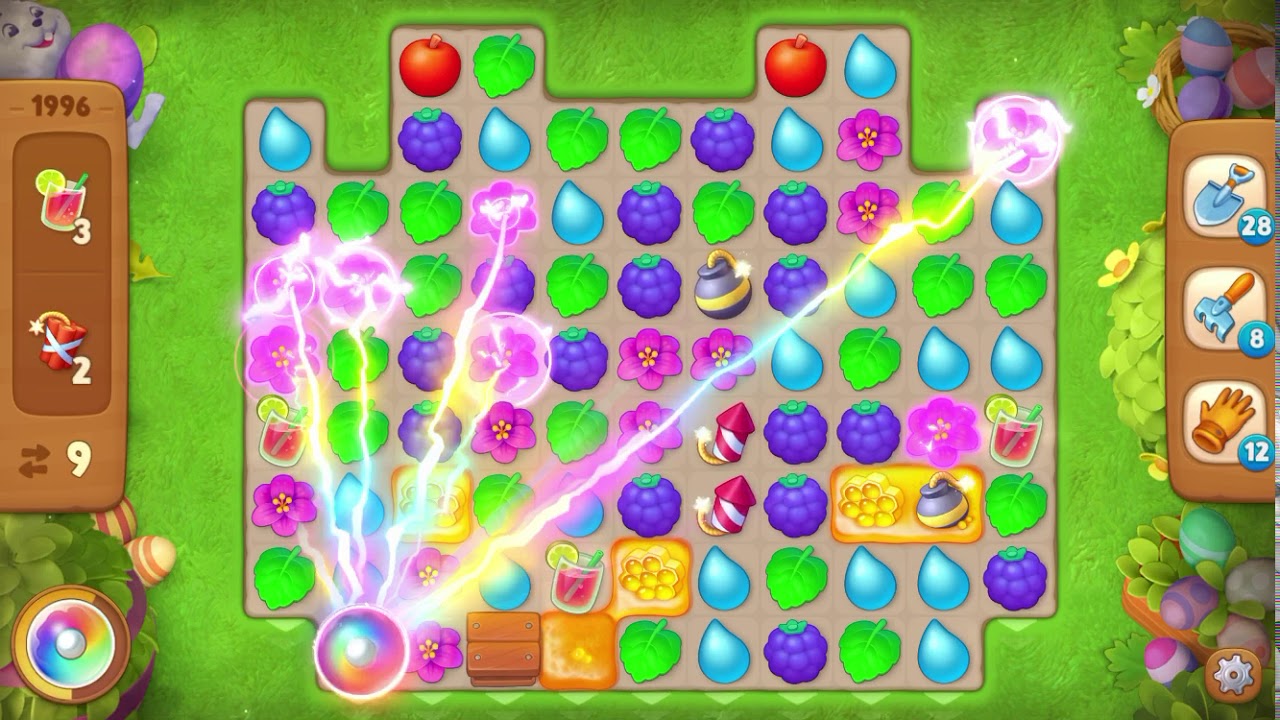 Gardenscapes Level 1996 With No Boosters Hard Level YouTube