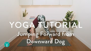 Jumping Forward from Downward Facing Dog (SECRET Yoga Transition Tip!)