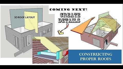 HOW TO BUILD SKETCHUP ROOFS:  Build  Real, Correct and Properly Constructed Roof