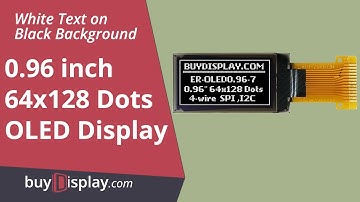 White 0.96 inch 64x128 OLED Display Screen SH1107 SPI I2C Interface