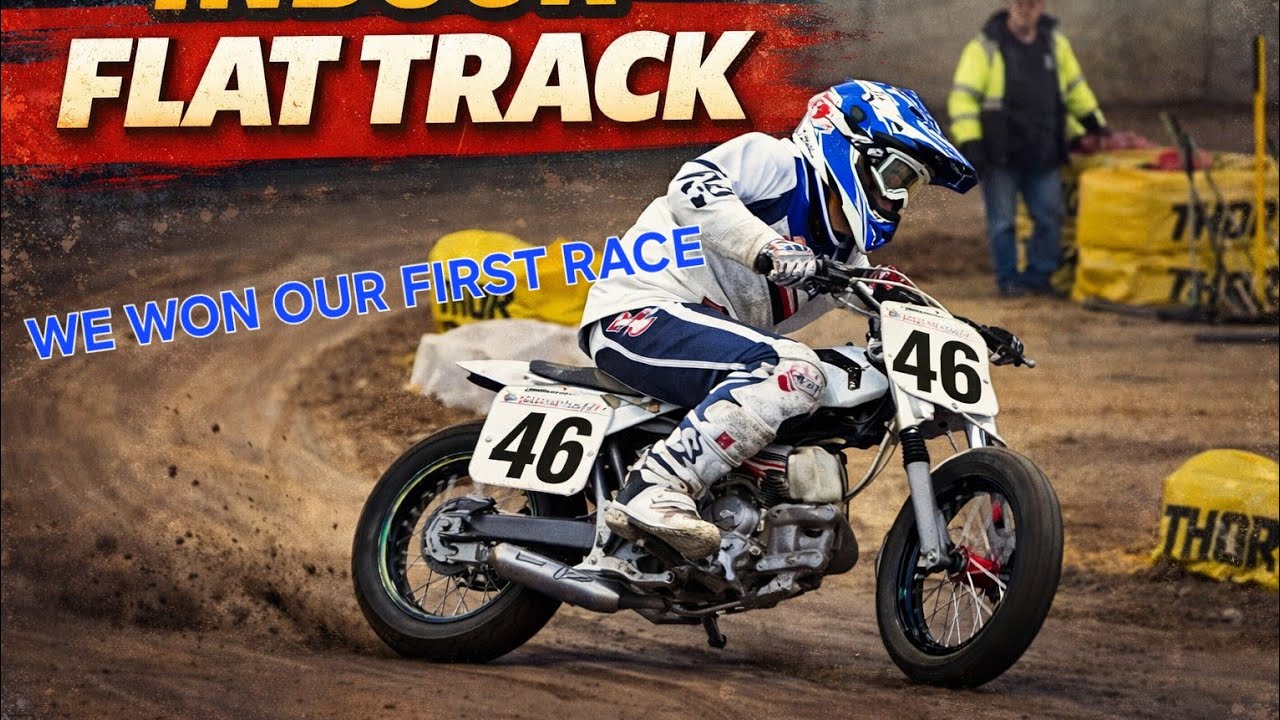 AMA FLAT TRACK "First Race" (and we're alive still) #racing #