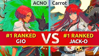 GGST ▰ ACNO (#1 Ranked Giovanna) vs Carrot (#1 Ranked Jack-O). High Level Gameplay