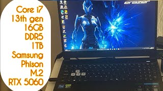 I overclock the RTX 5060 GPU in a gaming laptop further using MSI Afterburner.