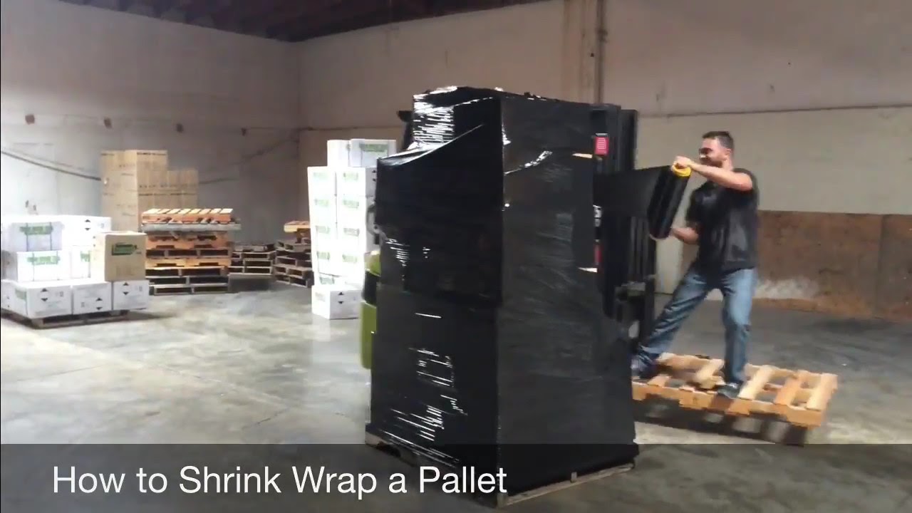 How To Shrink Wrap A Pallet YouTube