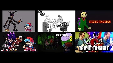 FNF - Broken Video Games - Triple Trouble Megamashup