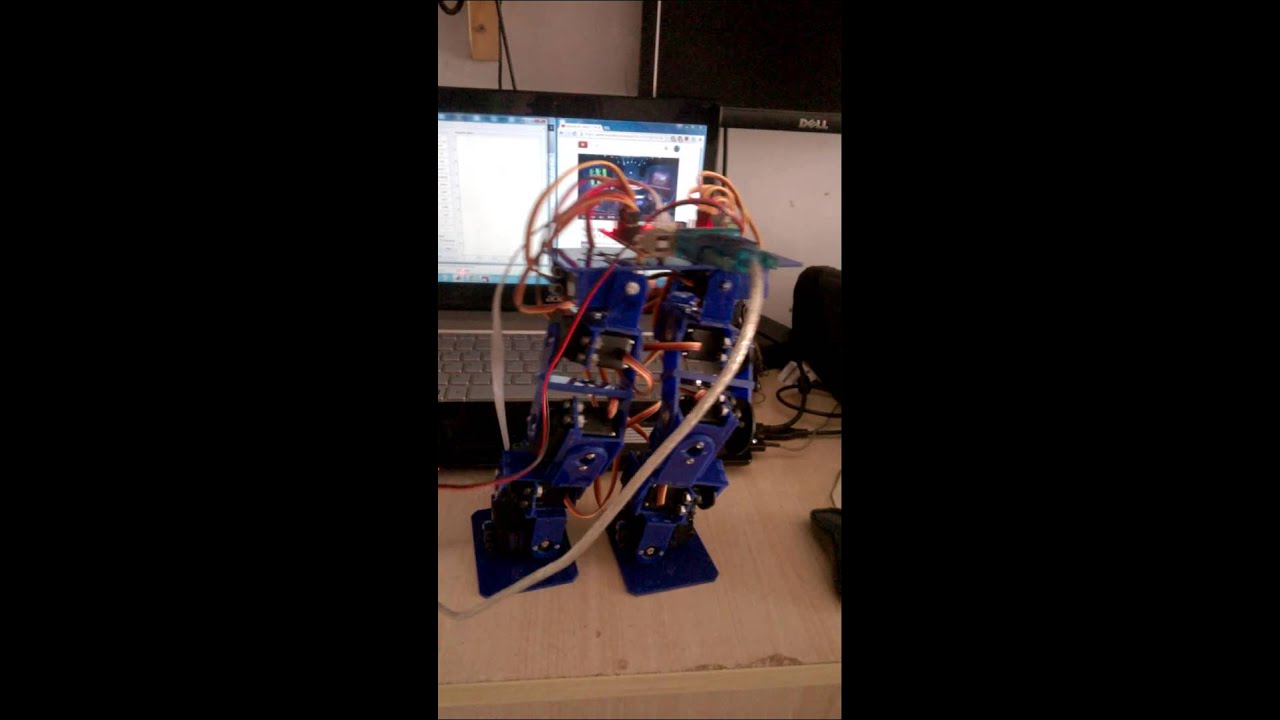 biped robot final project YouTube
