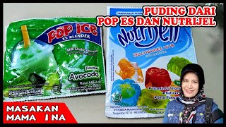 Paduan olahan pop ice dan nutrijel jadi cakilan enak. Begini cara ku mengolah nya