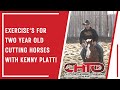Exercises for two year old cutting horses with kenny platt